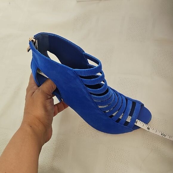 Eric Michael Blue Strappy Heels - Picture 8 of 15